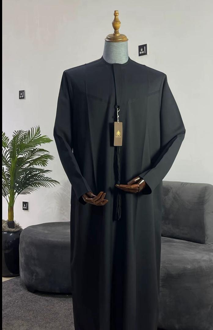 Men's Black Thobe/Jalabia